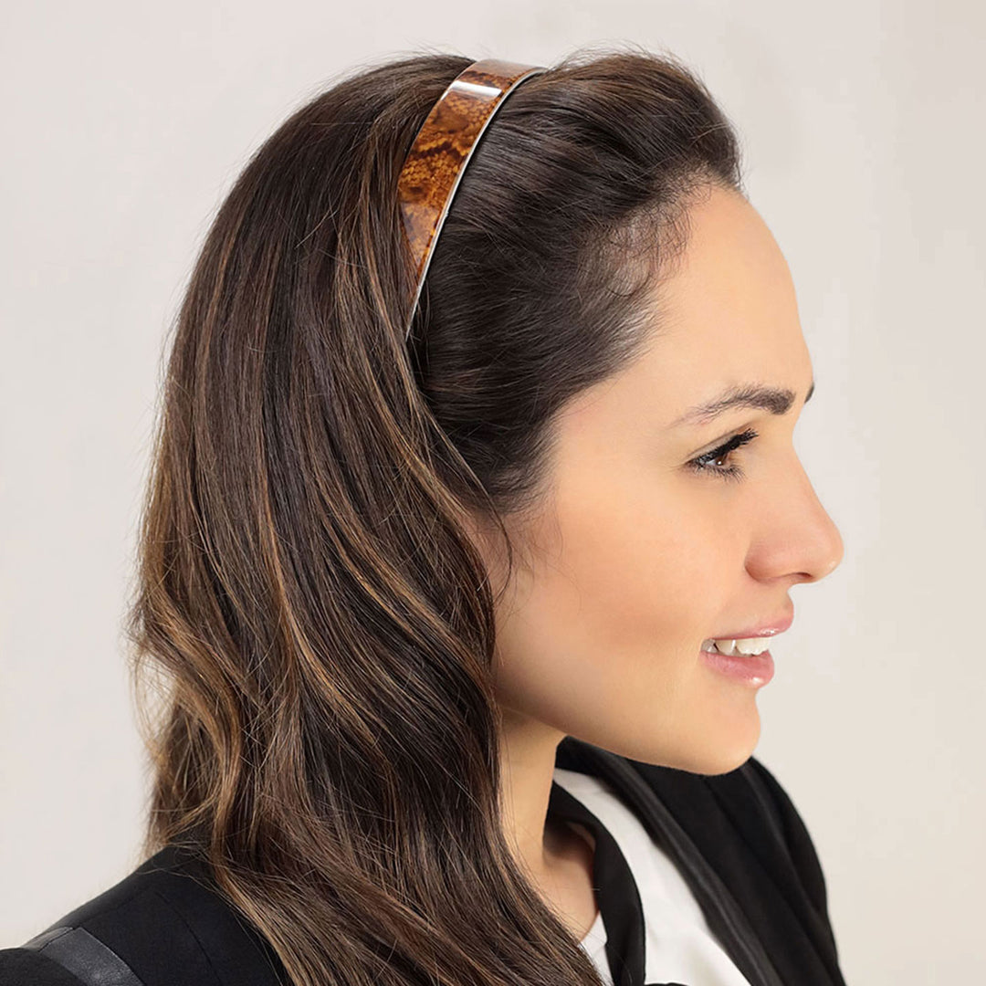 Frisur mit breiten, braunen Haarreif Las Vegas