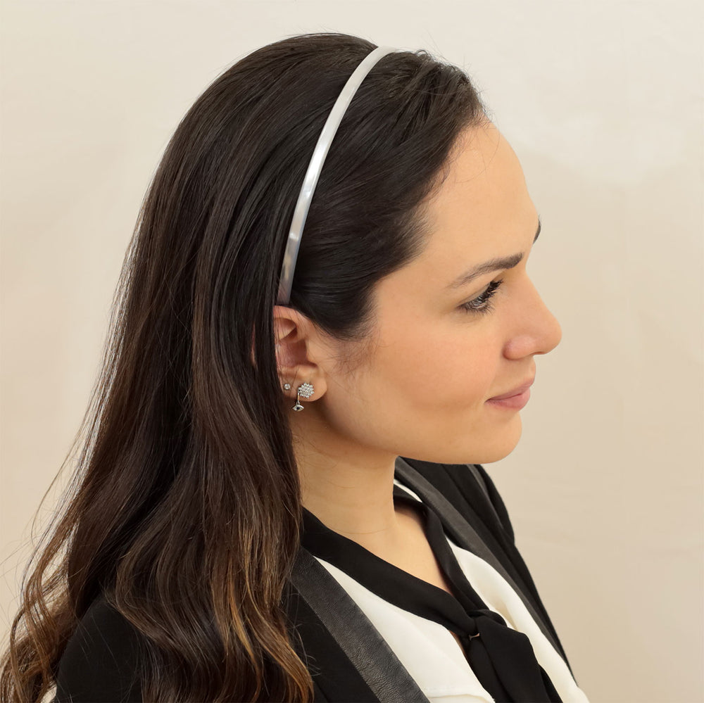 Eleganter Haarreif Florenz – dezenter Haarschmuck für verschiedene Frisuren.