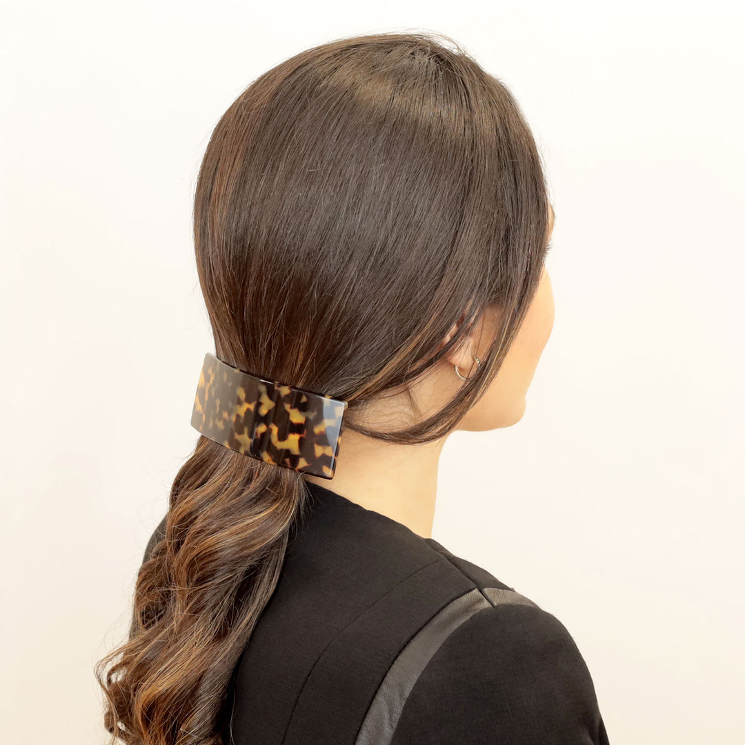 Zopf mit sehr großen Haarspange Paris