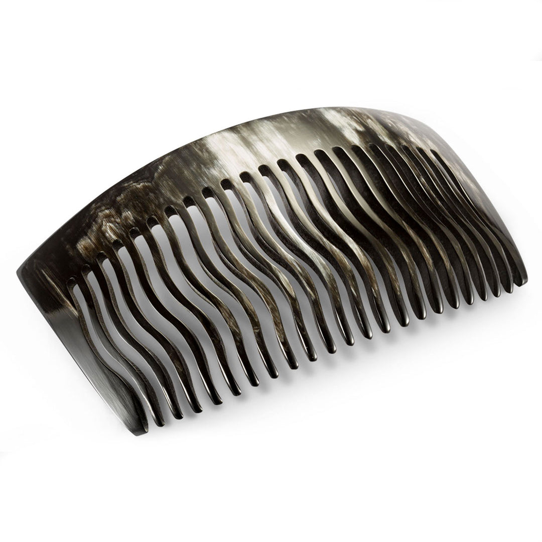 Großer Haarkamm aus dunklem Horn