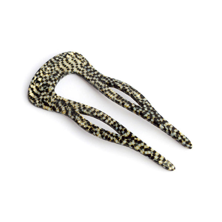 Haarforke Alicante, klein, aus Rhodoïd mit glatter Oberfläche und zeitlosem Design