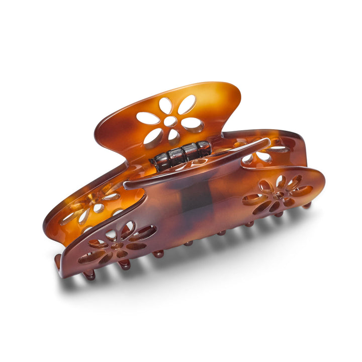 Madrid Haarklammer groß, patentierter Gummizug, Blumen Design