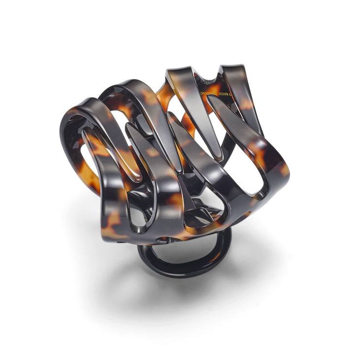 Paris Haarklammer groß, patentierter Gummizug, kubisches Design mit Strass