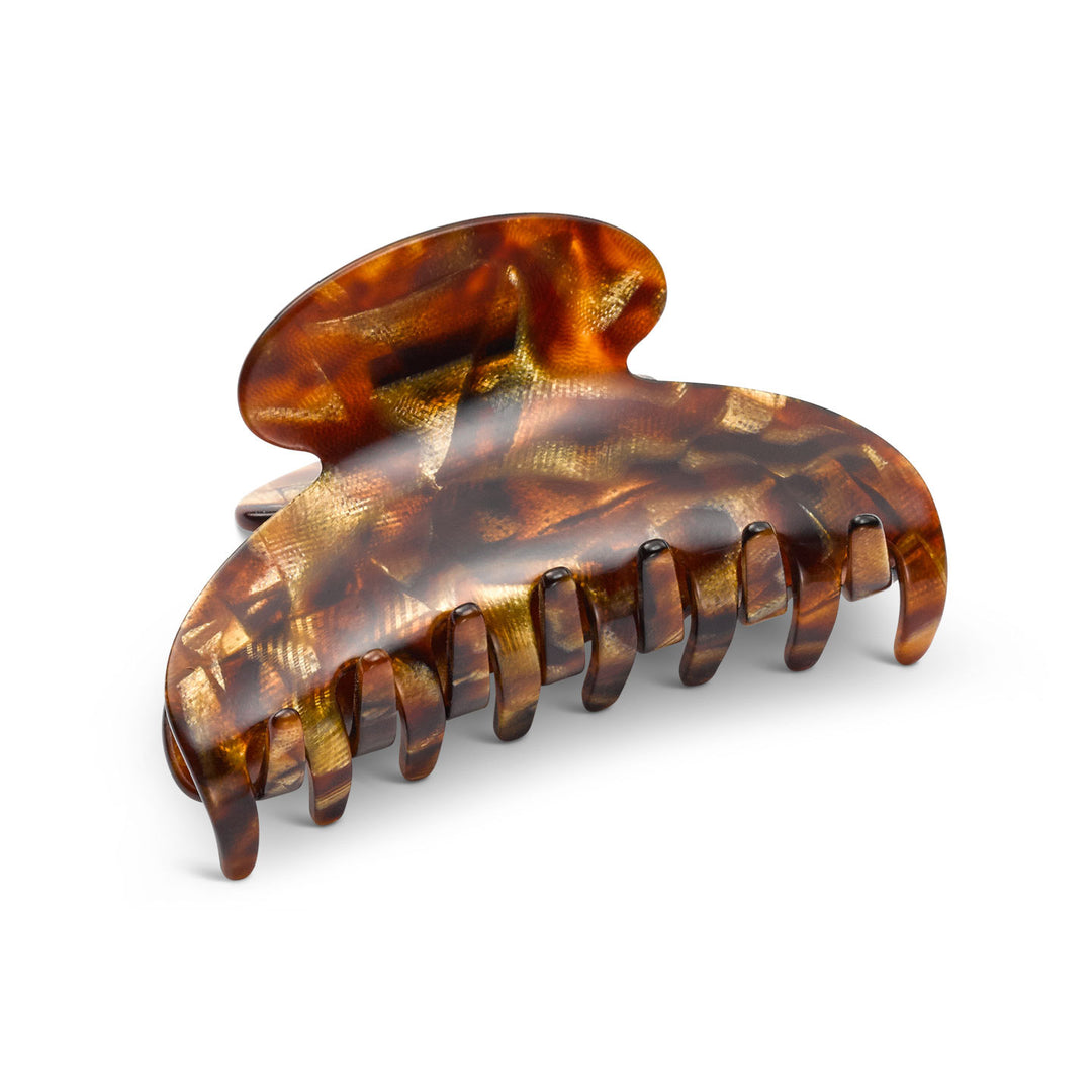 Große Haarklammer Granada mit goldfacettiertem Design für dickes Haar