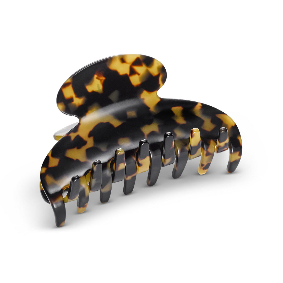 Große Haarklammer Paris mit elegantem Farbspiel aus Bernstein- und Brauntönen