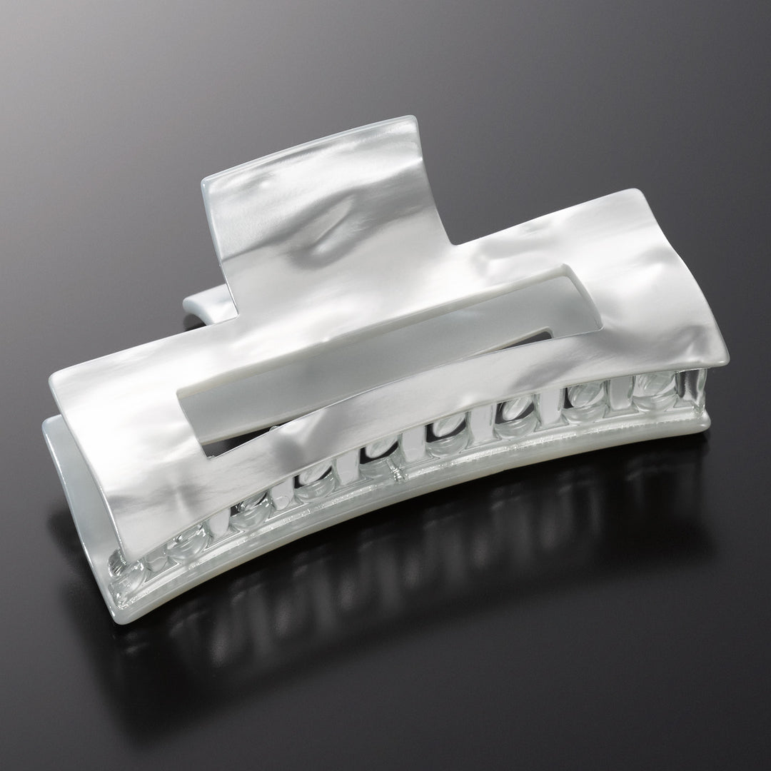 Florenz Haarklammer groß, rechteckig mit Aussparung