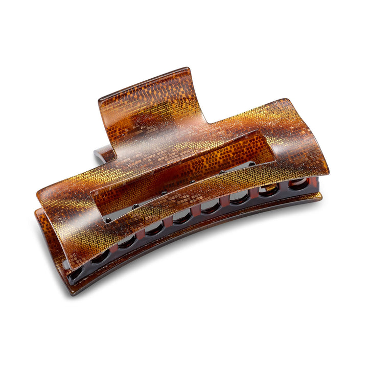 Moskau Haarklammer groß, rechteckig mit Aussparung