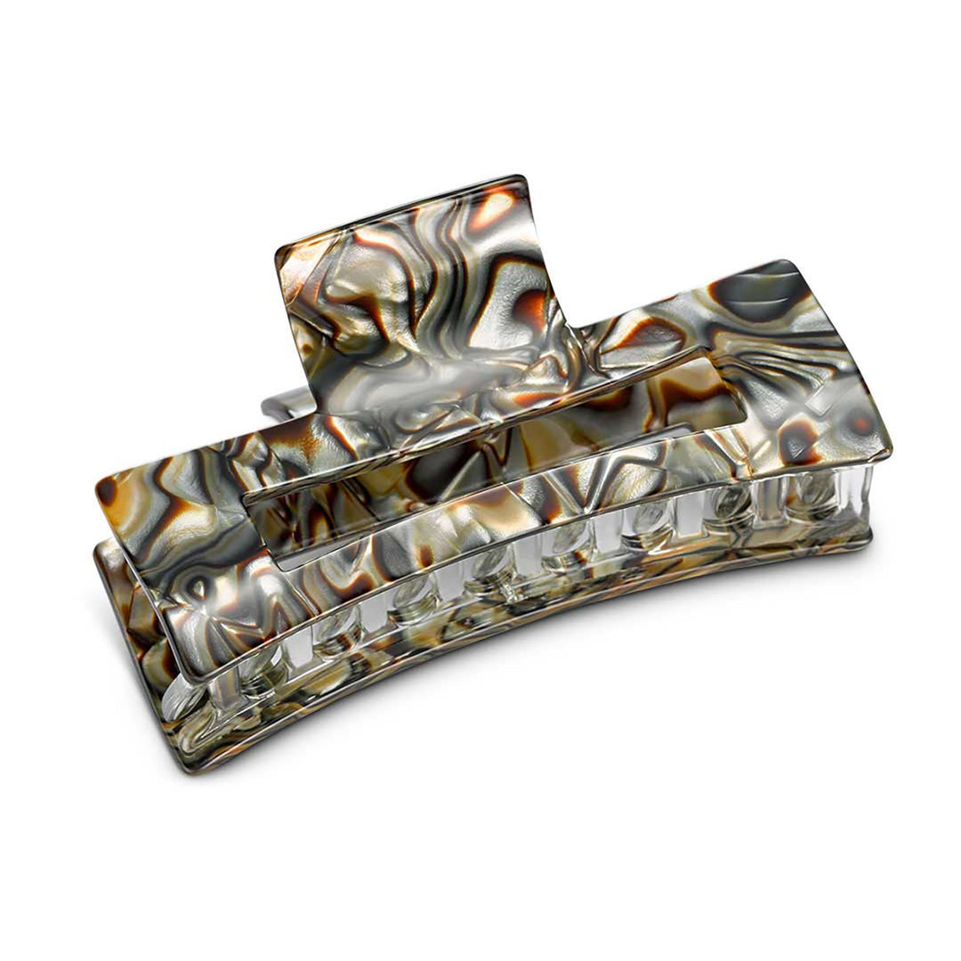 St. Petersburg Haarklammer groß, rechteckig mit Aussparung