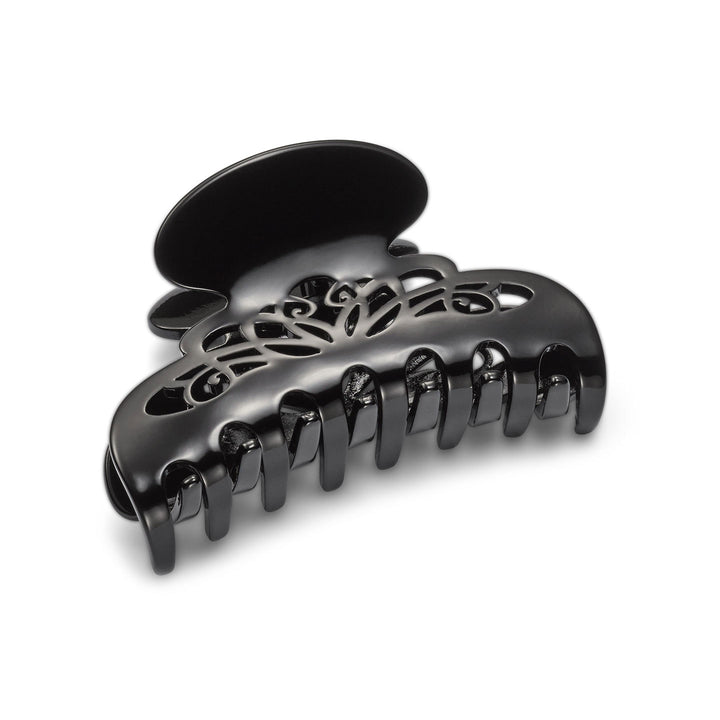 London Haarklammer groß, schwarz, mit Arabeske