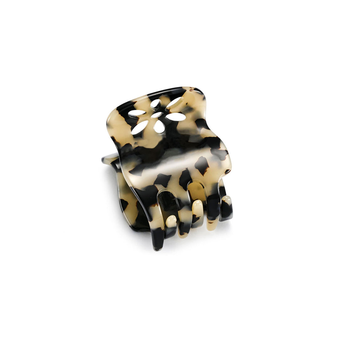 Lausanne Haarklammer mittelgroß, patentierter Gummizug, Blumen Design