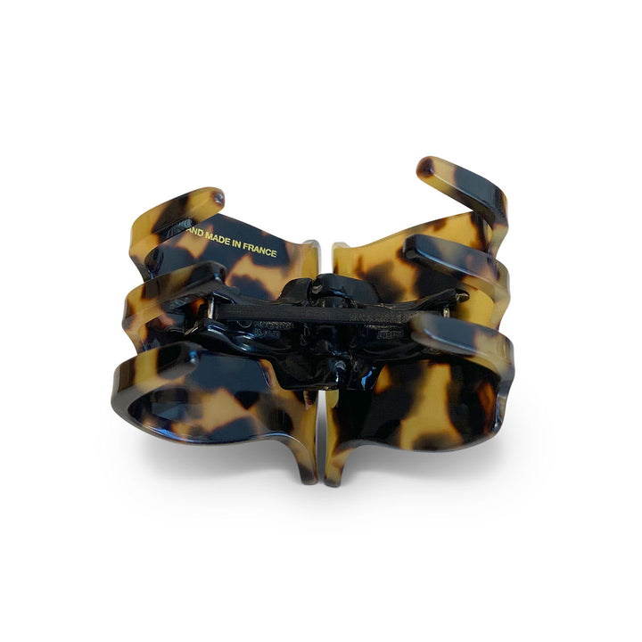 Paris Haarklammer mittelgroß, patentierter Gummizug, Blumen Design