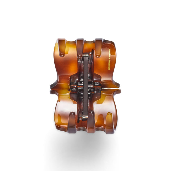 Madrid Haarklammer mittelgroß, patentierter Gummizug, Blumen Design mit Strass