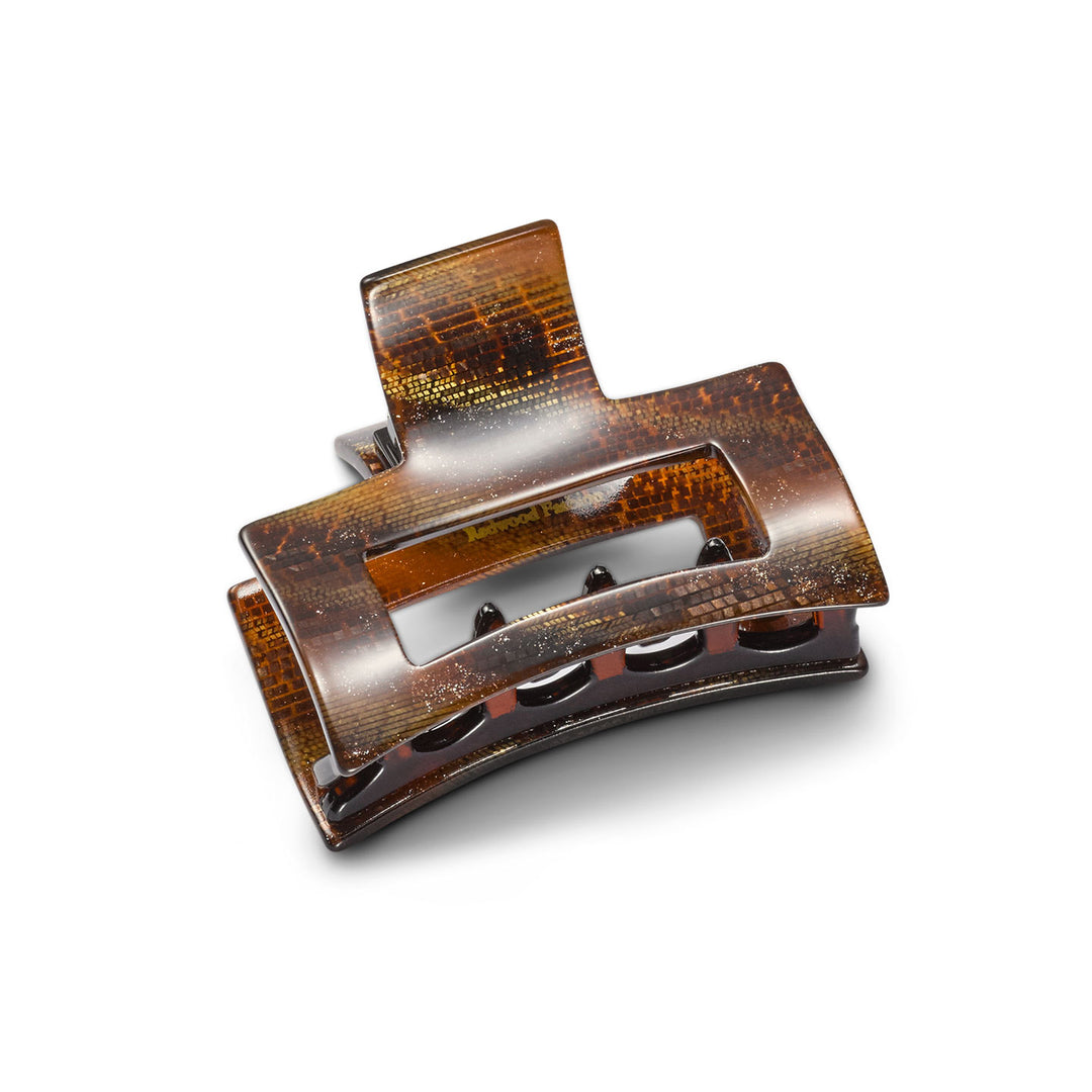 Moskau Haarklammer mittelgroß, rechteckig mit Aussparung