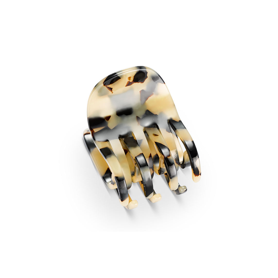 Lausanne Haarklammer, mittelgroß, mit elfenbeinähnlichen Farbtönen und vier Zahnreihen