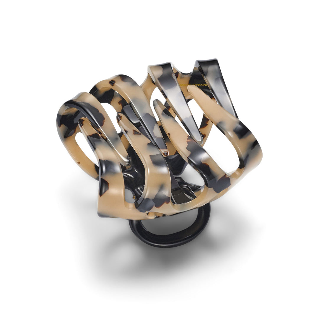 Lausanne Haarklammer sehr groß, patentierter Gummizug, kubisches Design