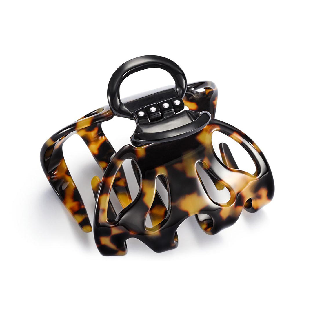 Paris Haarklammer sehr groß, patentierter Gummizug, kubisches Design mit Strass