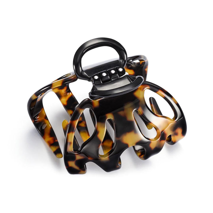 Paris Haarklammer sehr groß, patentierter Gummizug, kubisches Design mit Strass