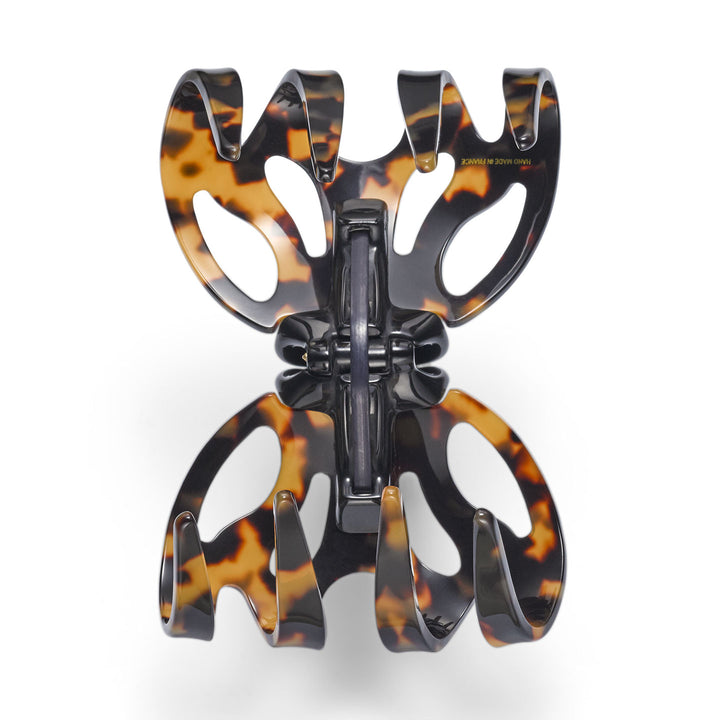 Paris Haarklammer sehr groß, patentierter Gummizug, kubisches Design mit Strass