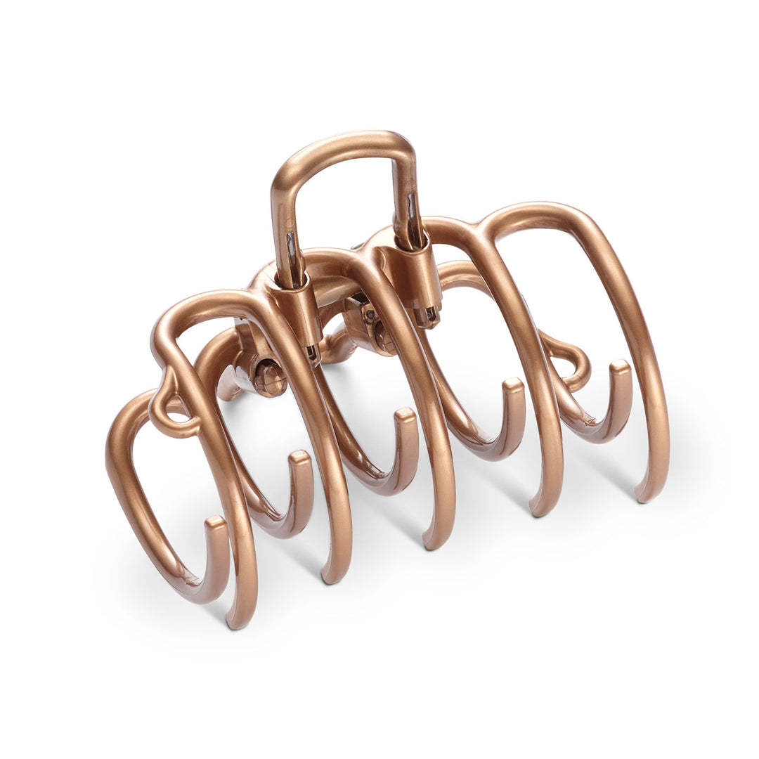 Große Haarklammer in Bronze – mit warmem Farbton aus Bronze, Hellbraun und Kupfer