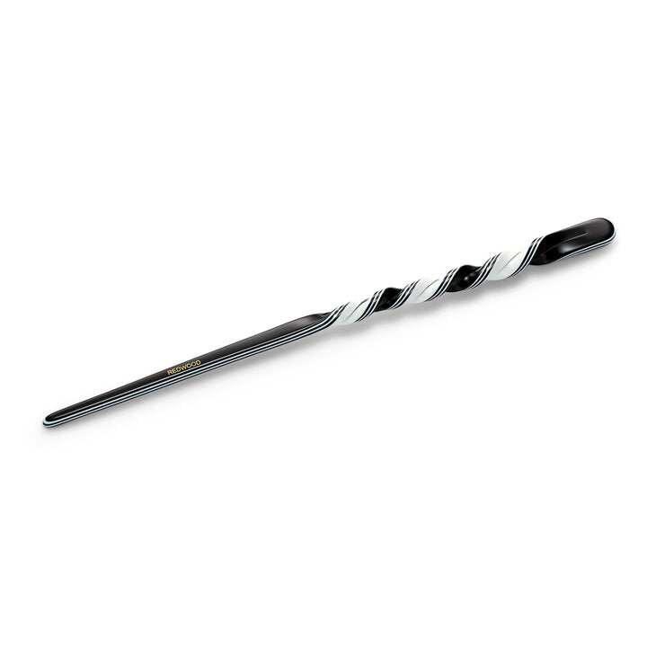 Haarnadel New York groß – elegante Haarnadel mit klaren Linien in Schwarz und Weiß auf weißem Hintergrund