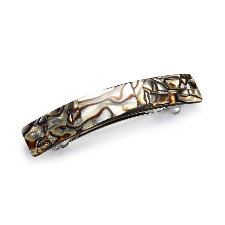 Haarspange St. Petersburg – mittelgroß, oval, aus hochwertigem Celluloseacetat.