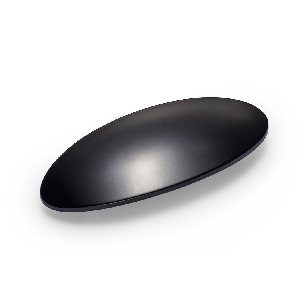 London Haarspange schwarz, mittelgroß, oval