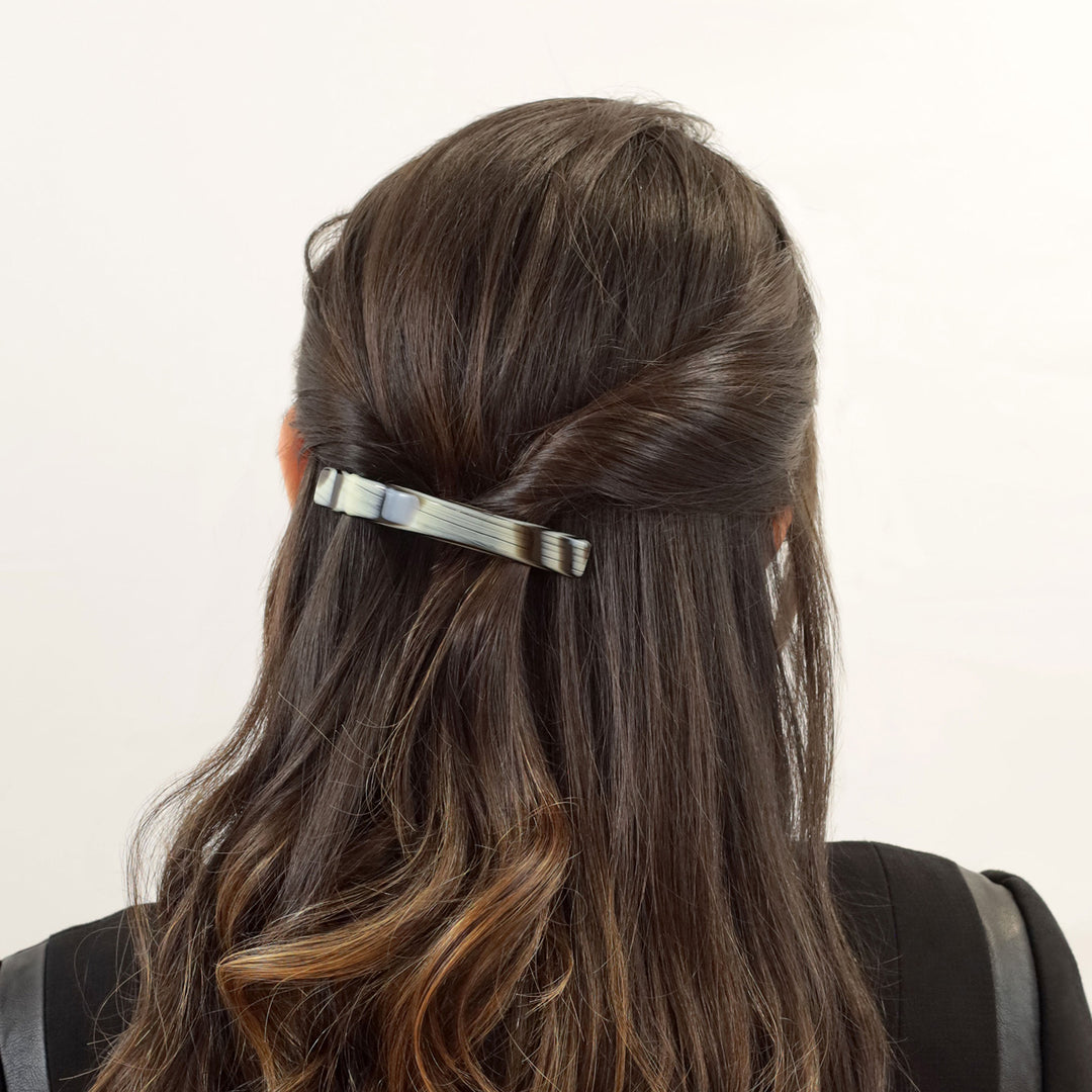 Halboffene Frisur mittelgroßer, schmaler Haarspange Dublin