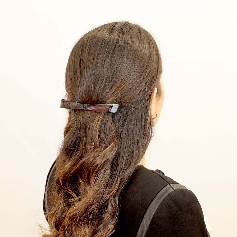 Haarspange Tokio, groß, mit Schleife – Perfekt für halboffene Frisuren und elegantes Styling