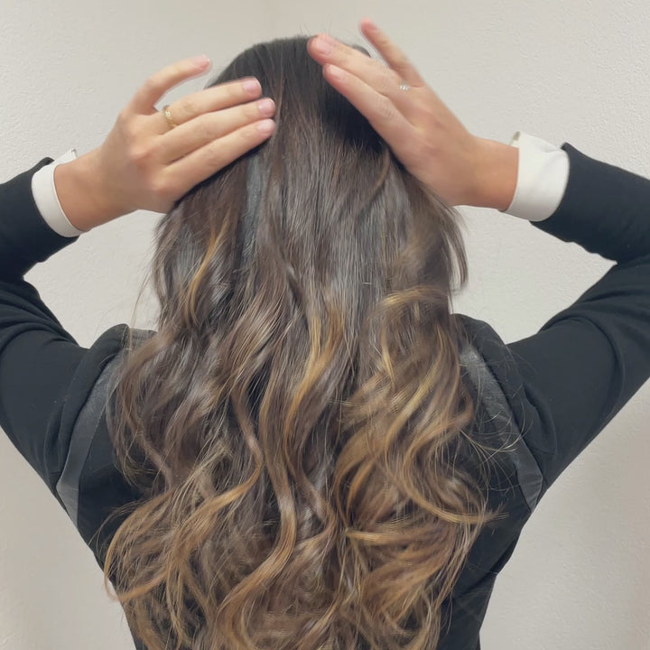 Tutorial mit großer, elliptischer Haarspange Granada