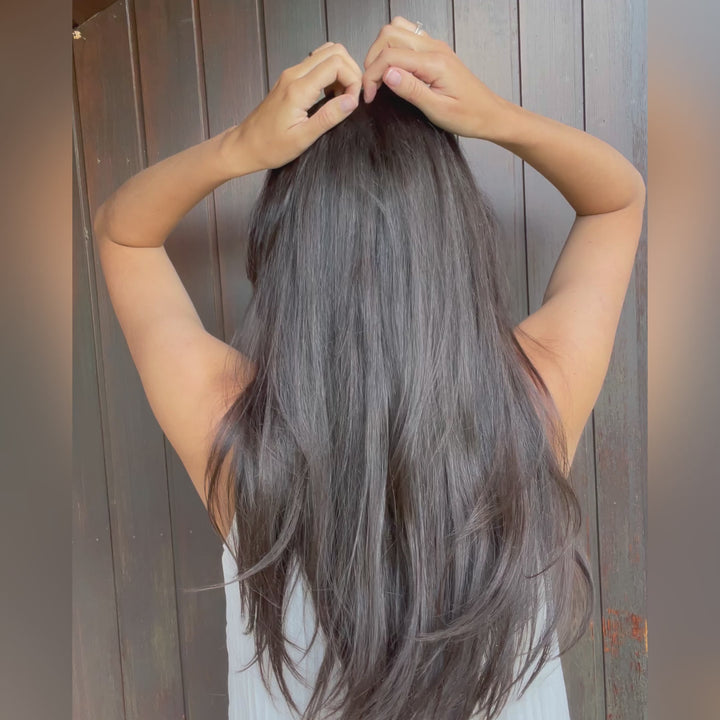 Tutorial mit sehr großen Haarklammer Lausanne für dickes Haar