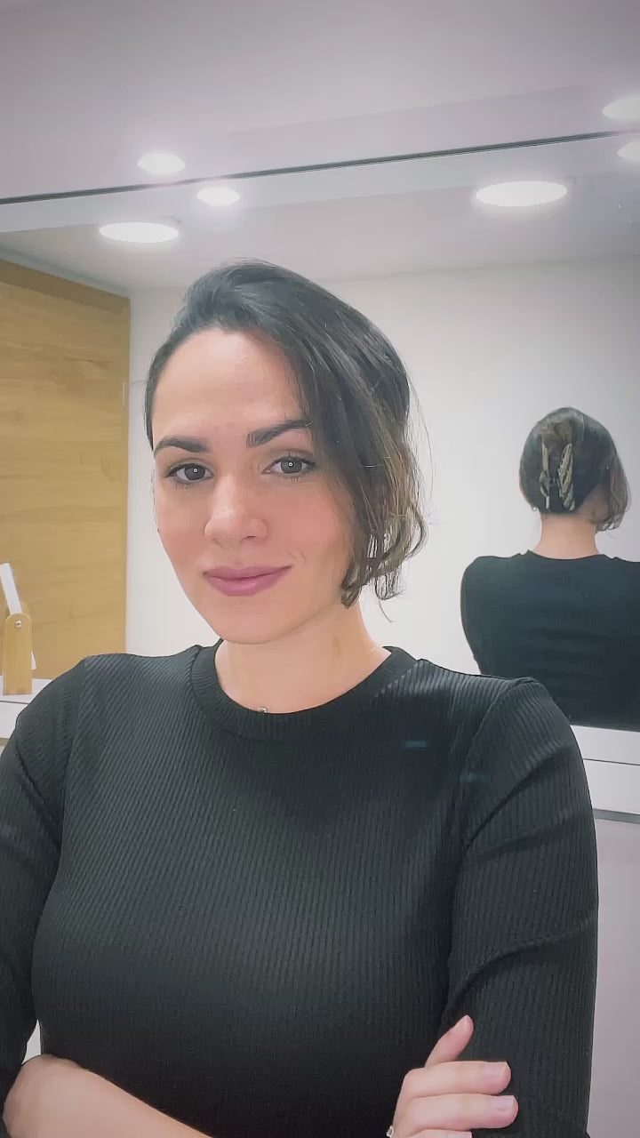 Tutorial mit sehr großen Haarklammer Kairo für dickes Haar