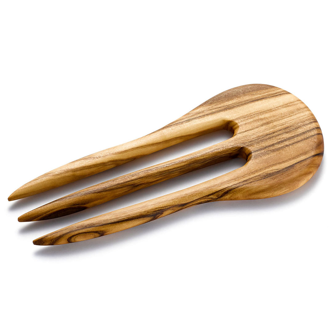 Trio Major Haarforke, groß, Olivenholz