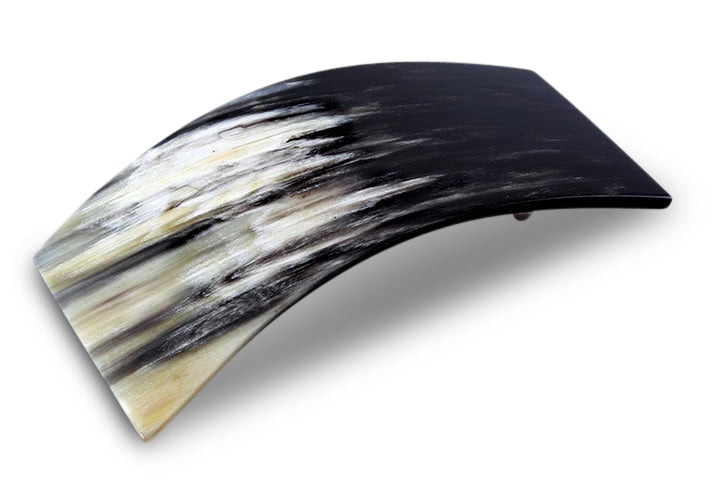 Schöne Haarspange aus dunklem Echthorn