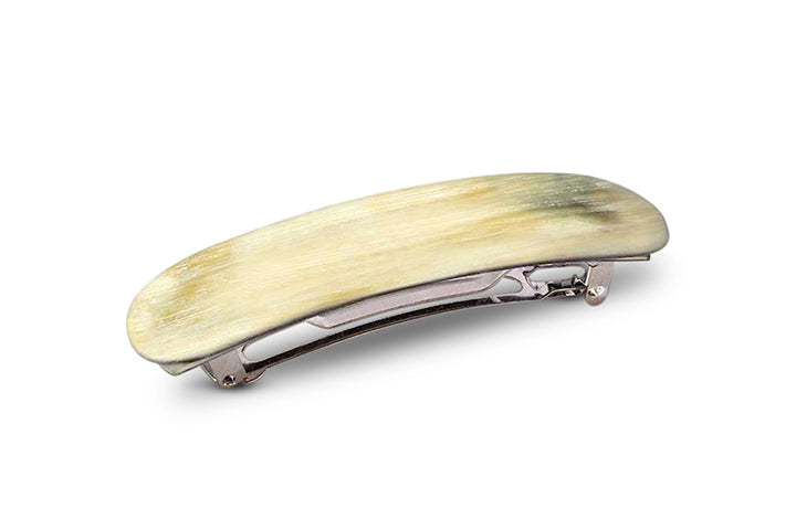 Zierliche Haarspange Echthorn aus hellem Horn
