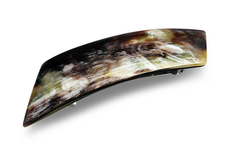 Große Haarspange aus dunklem Echthorn