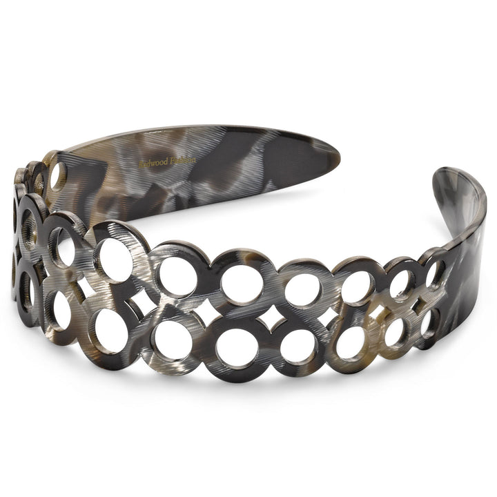 Bologna Haarreif, breit, doppelte Ringreihe