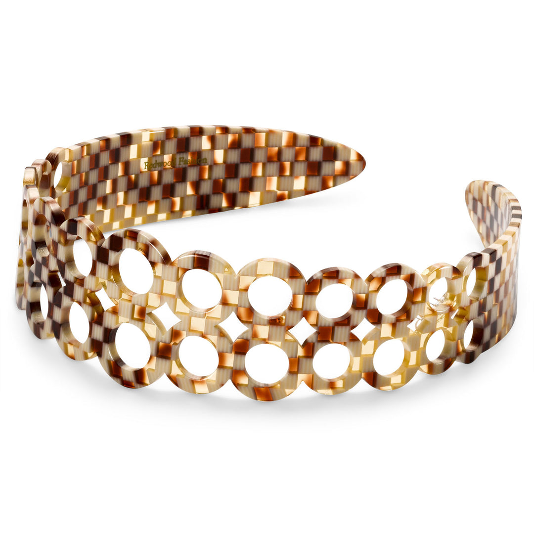 Lissabon Haarreif, breit, doppelte Ringreihe