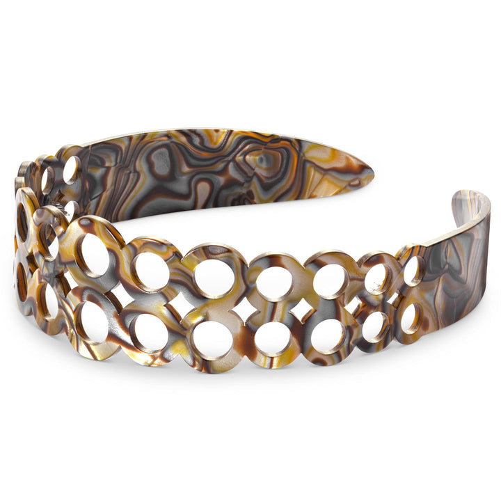 St. Petersburg Haarreif, breit, doppelte Ringreihe