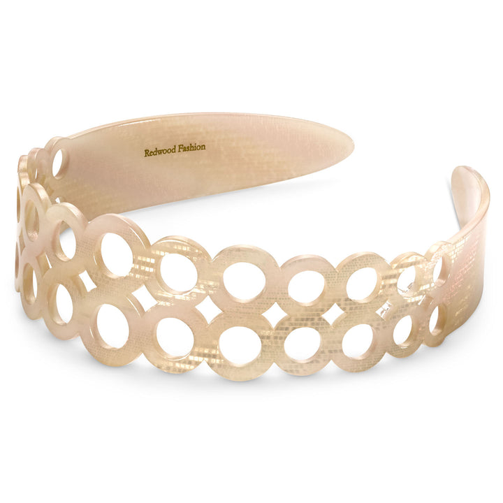 Verona Haarreif, breit, doppelte Ringreihe