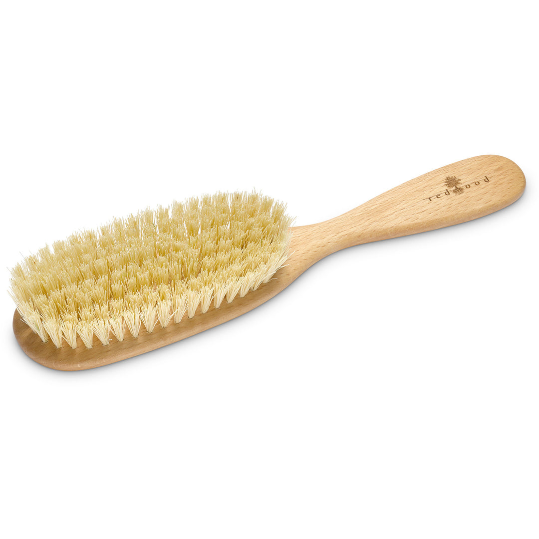 Vegane, klassische Haarbürste, Buchenholz, für kurzes bis mittellanges, glattes Haar