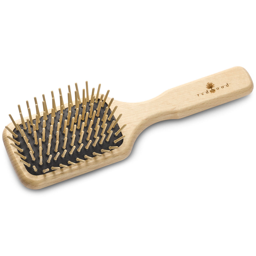 Massagehaarbürste, Paddle-Brush, Buchenholz, für mittellanges bis langes, glattes oder gewelltes Haar, mit intensiver Massagewirkung