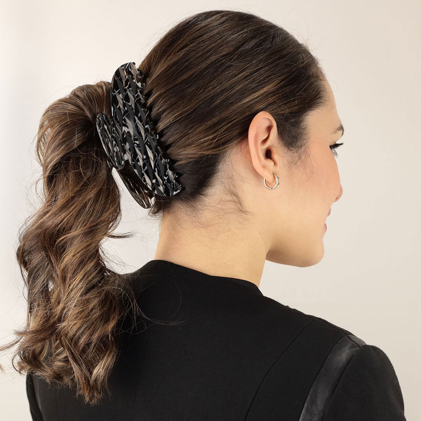 Große Haarspangen Für Dickes Frauenhaar – 3er Set Acryl-Schildpatt, Retro-Design, Ca. 11 Cm