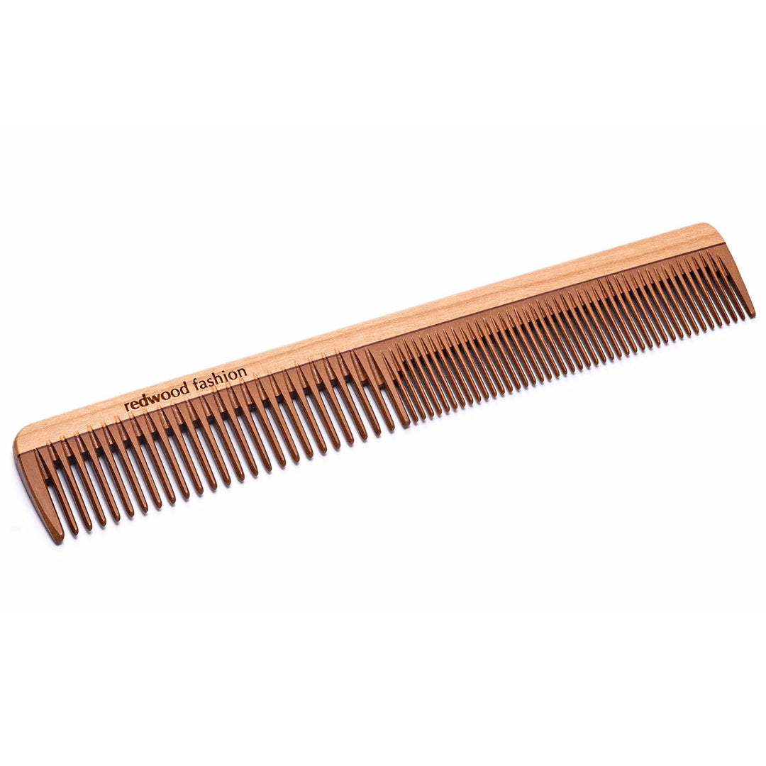 Haarschneidekamm aus Holz, extra dünnes Profil, für kurzes bis mittellanges, glattes Haar