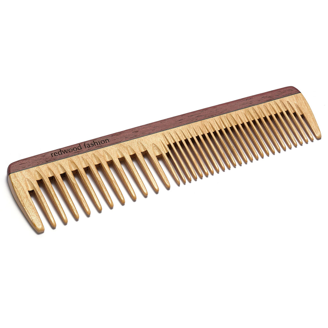 Frisierkamm aus Holz für mittellanges bis langes, glattes oder gewelltes Haar