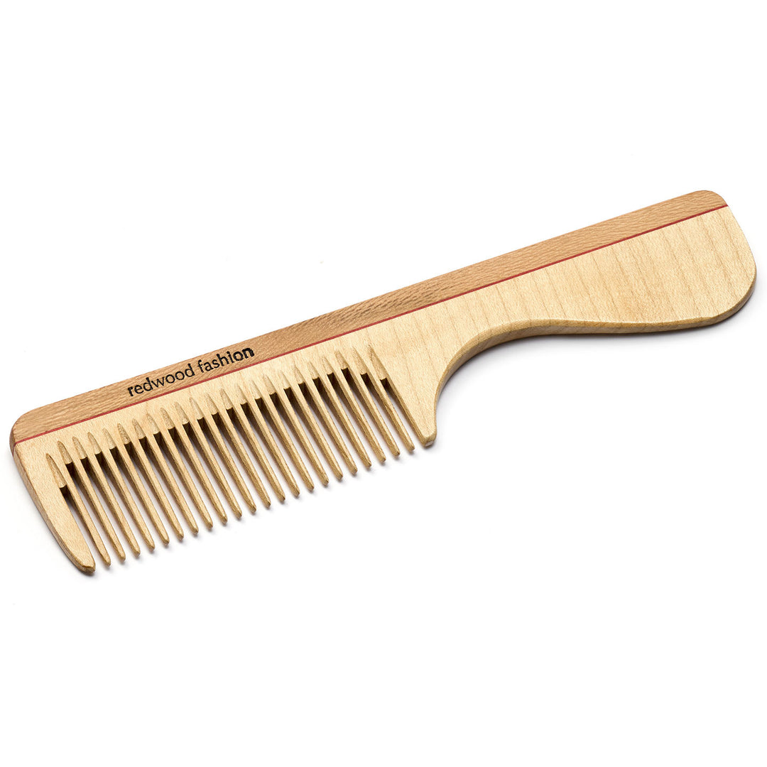 Griffkamm aus Holz für mittellanges, glattes oder gewelltes Haar