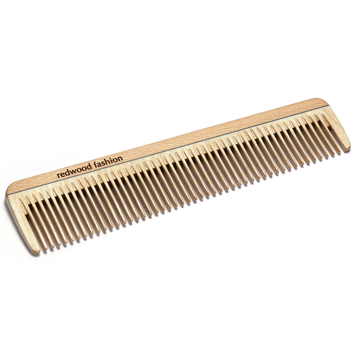 Frisierkamm aus Holz für mittellanges, glattes oder gewelltes Haar