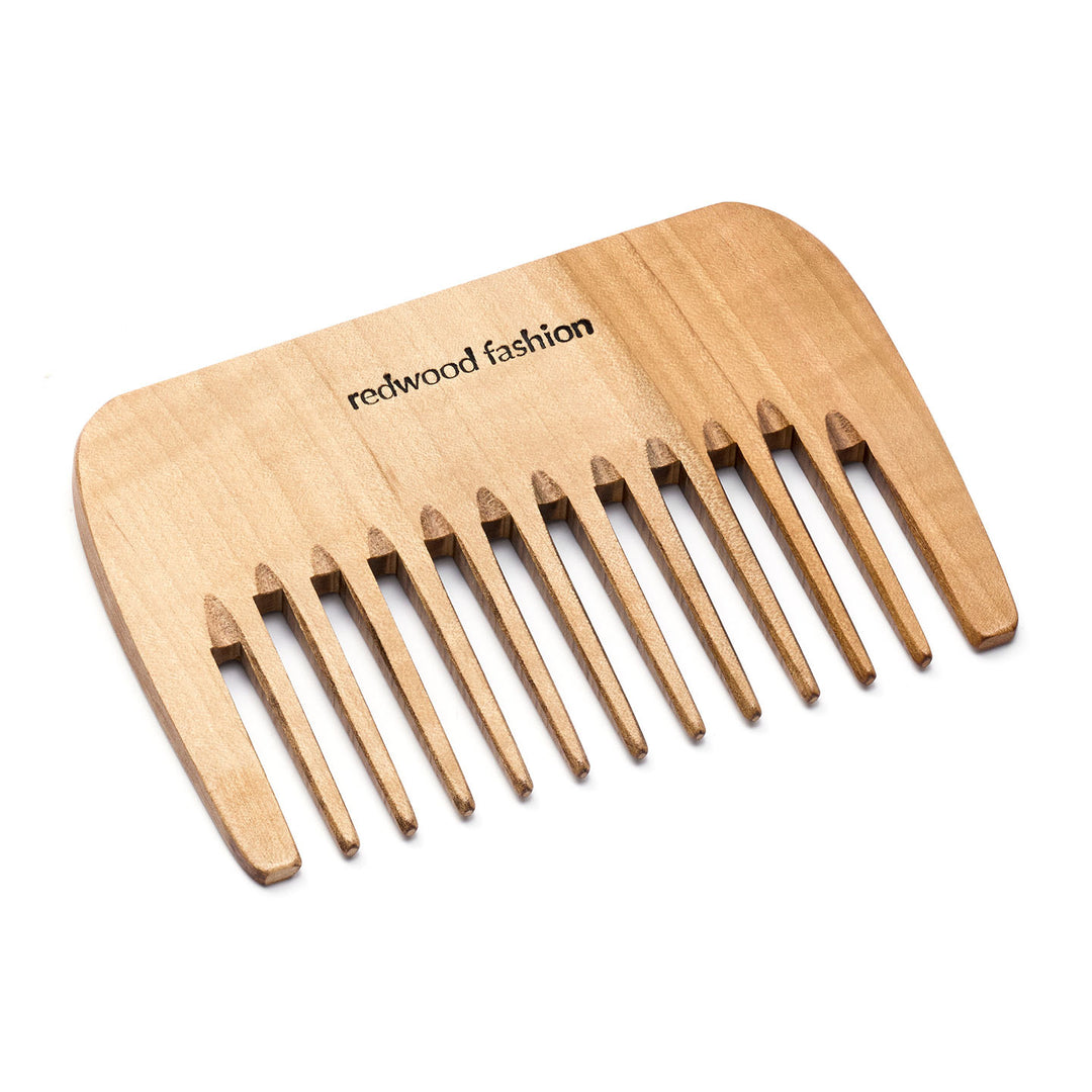 Styling-Strähnenkamm aus Holz für mittellanges bis langes, gewelltes oder lockiges Haar