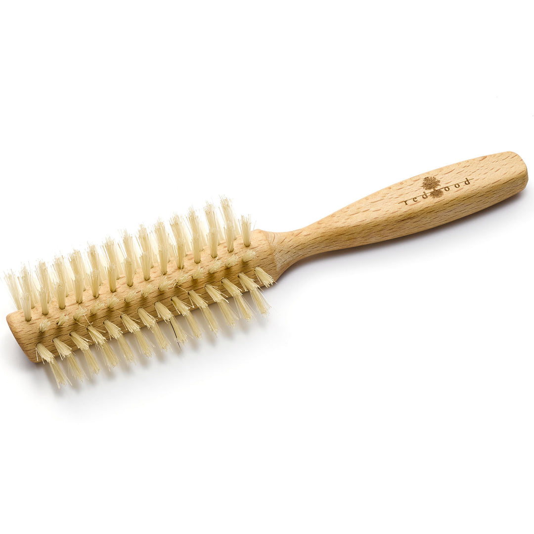 Halbrunde Haarbürste, Buchenholz, für kurzes bis langes, glattes oder gewelltes Haar